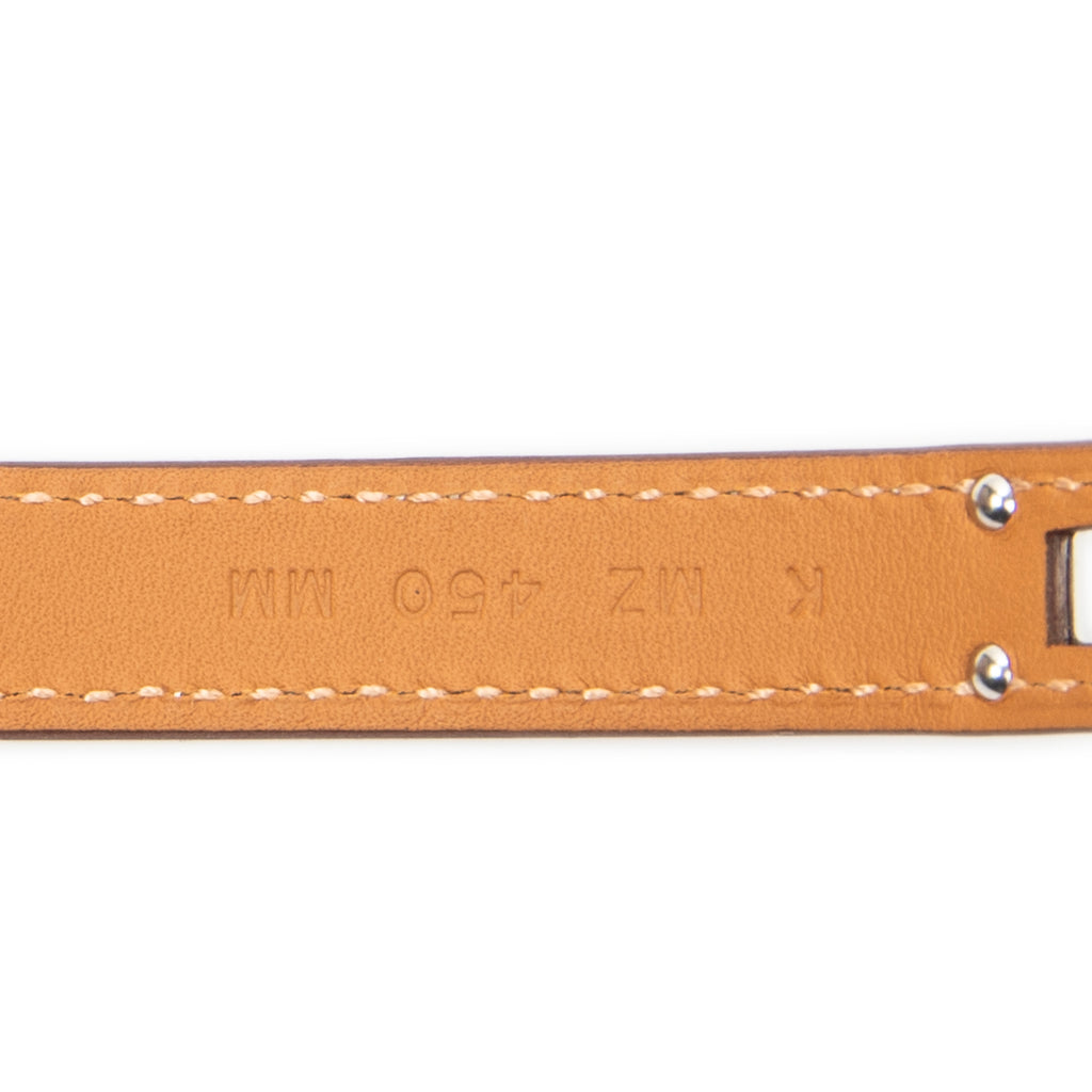 Bracelet Kelly Double Tour Bracelet T2 Brown Swift Leather