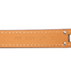 Bracelet Kelly Double Tour Bracelet T2 Brown Swift Leather