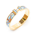 Bracelet Clic Clac H Bracelet PM Blue Gold Plated