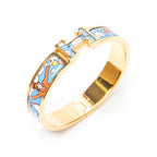 Bracelet Clic Clac H Bracelet PM Blue Gold Plated