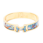 Bracelet Clic Clac H Bracelet PM Blue Gold Plated