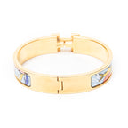 Bracelet Clic Clac H Bracelet PM Blue Gold Plated
