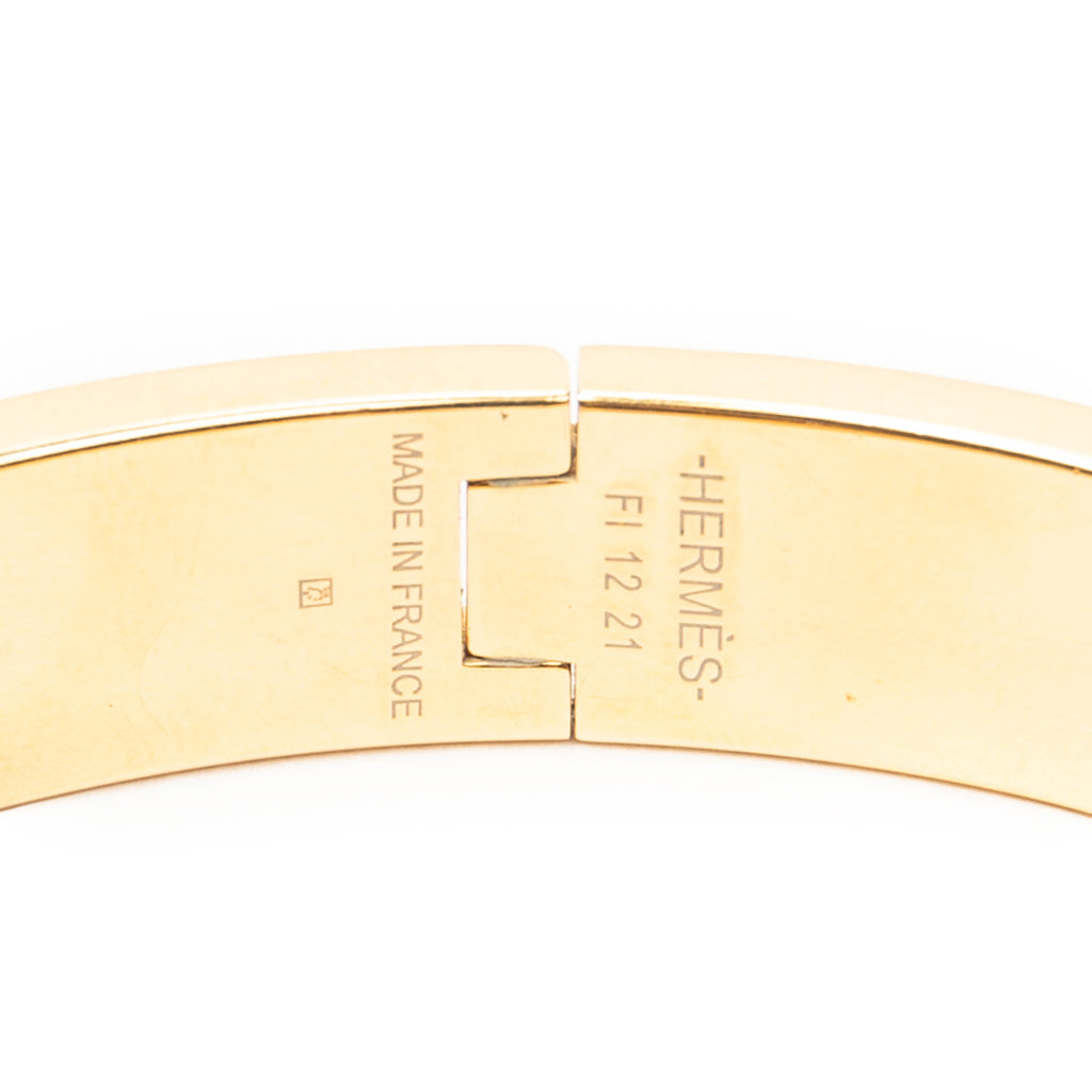 Bracelet Clic Clac H Bracelet PM Blue Gold Plated