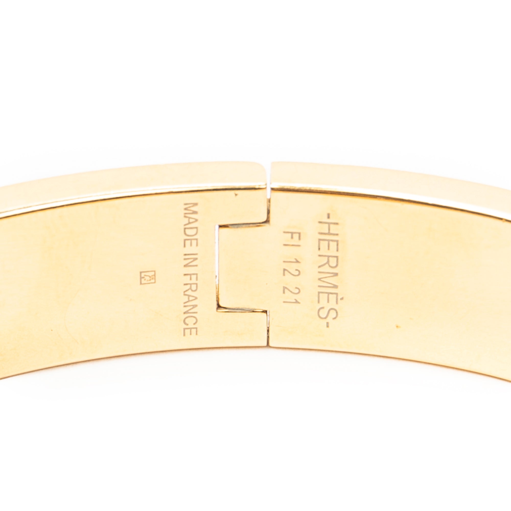 Bracelet Clic Clac H Bracelet PM Blue Gold Plated