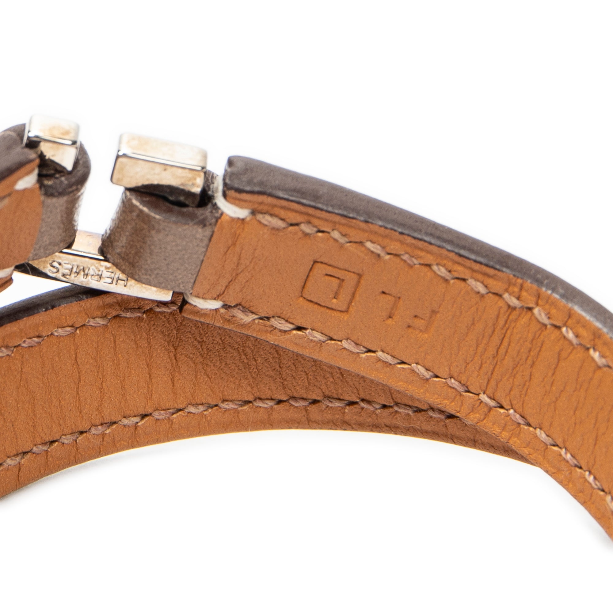Bracelet Rivale Double Tour Bracelet M Taupe Swift Leather