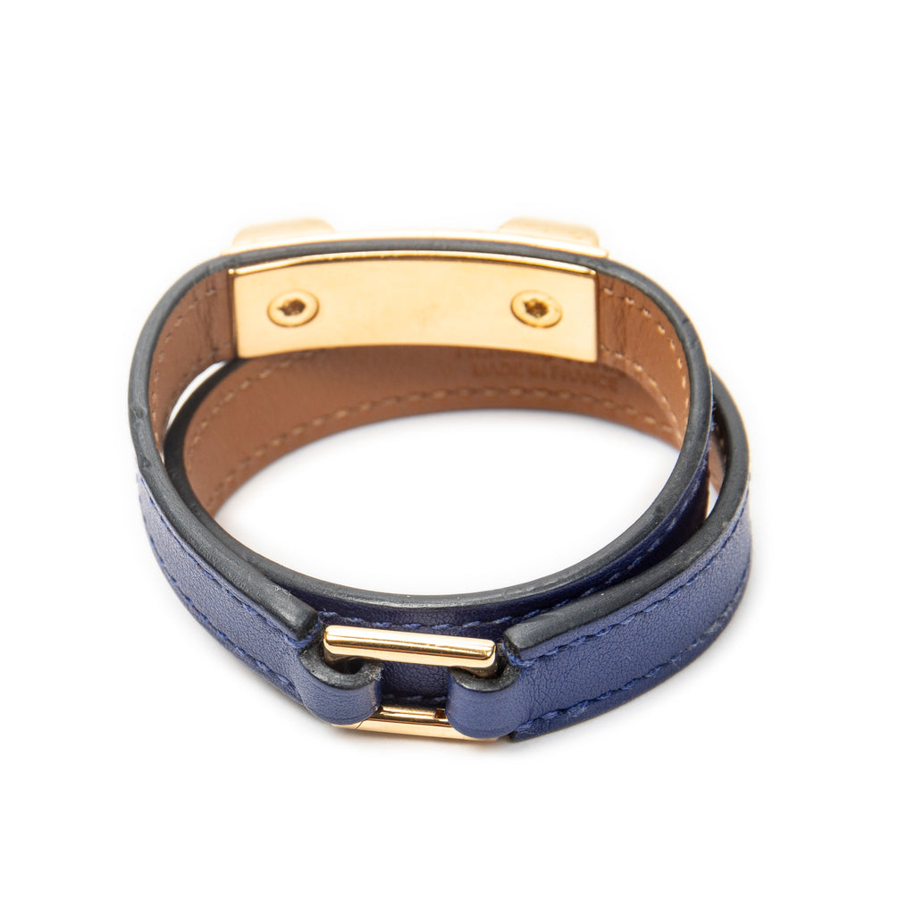 Bracelet Rivale Double Tour Bracelet T1 Blue Swift Leather