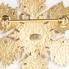 Brooch CC Snowflake Brooch White Gold Plated