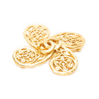 Brooch CC Paisley Brooch Gold Gold Plated