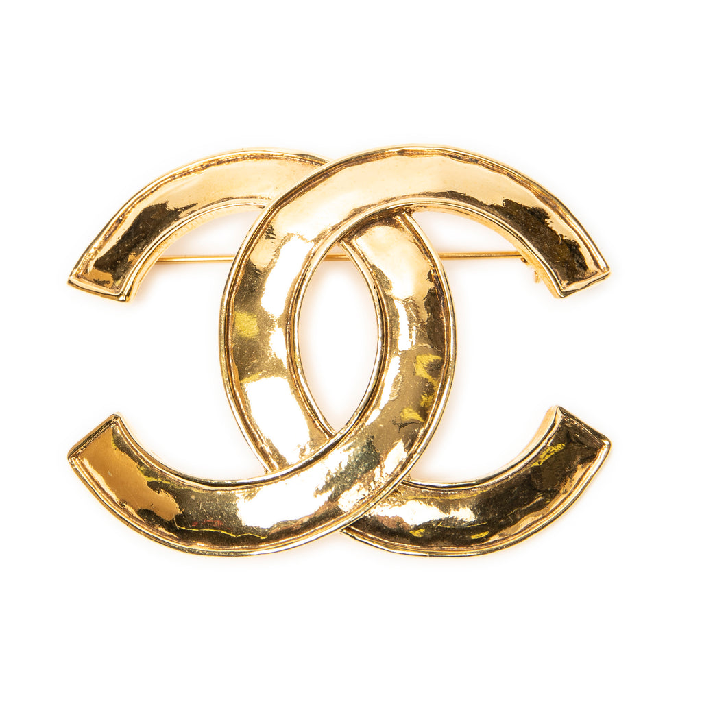 Brooch Large CC Brooch Gold Gold Plated