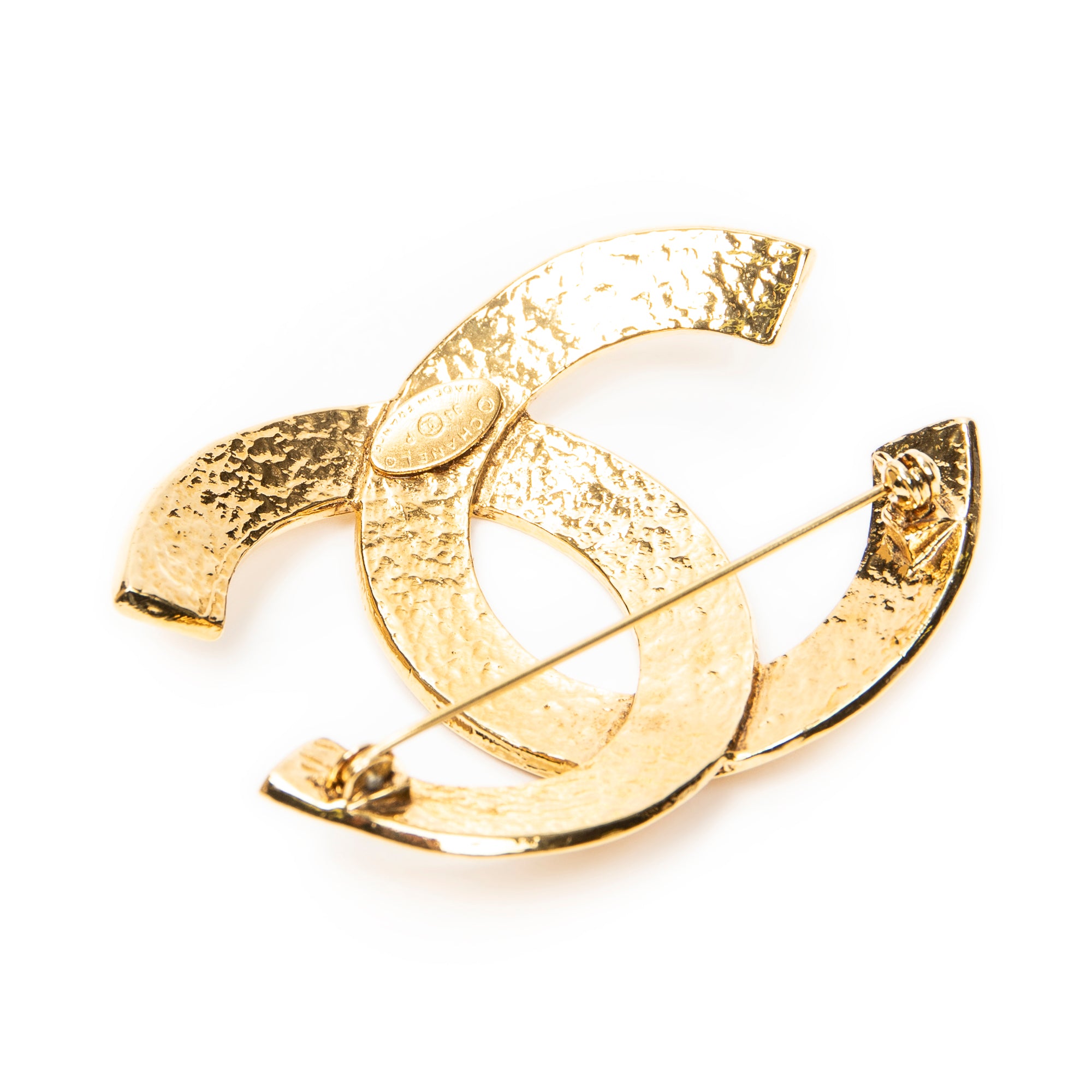 Brooch Large CC Brooch Gold Gold Plated