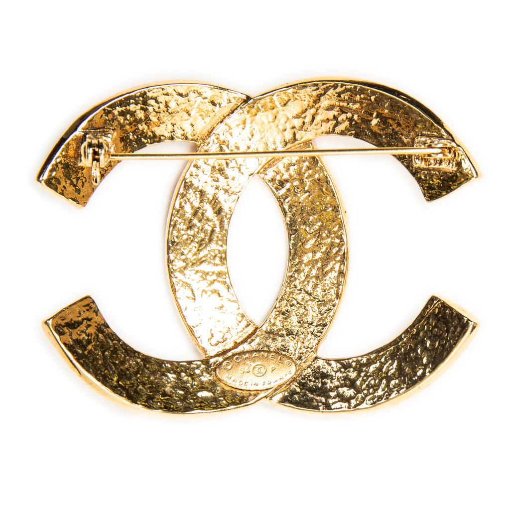 Brooch Large CC Brooch Gold Gold Plated