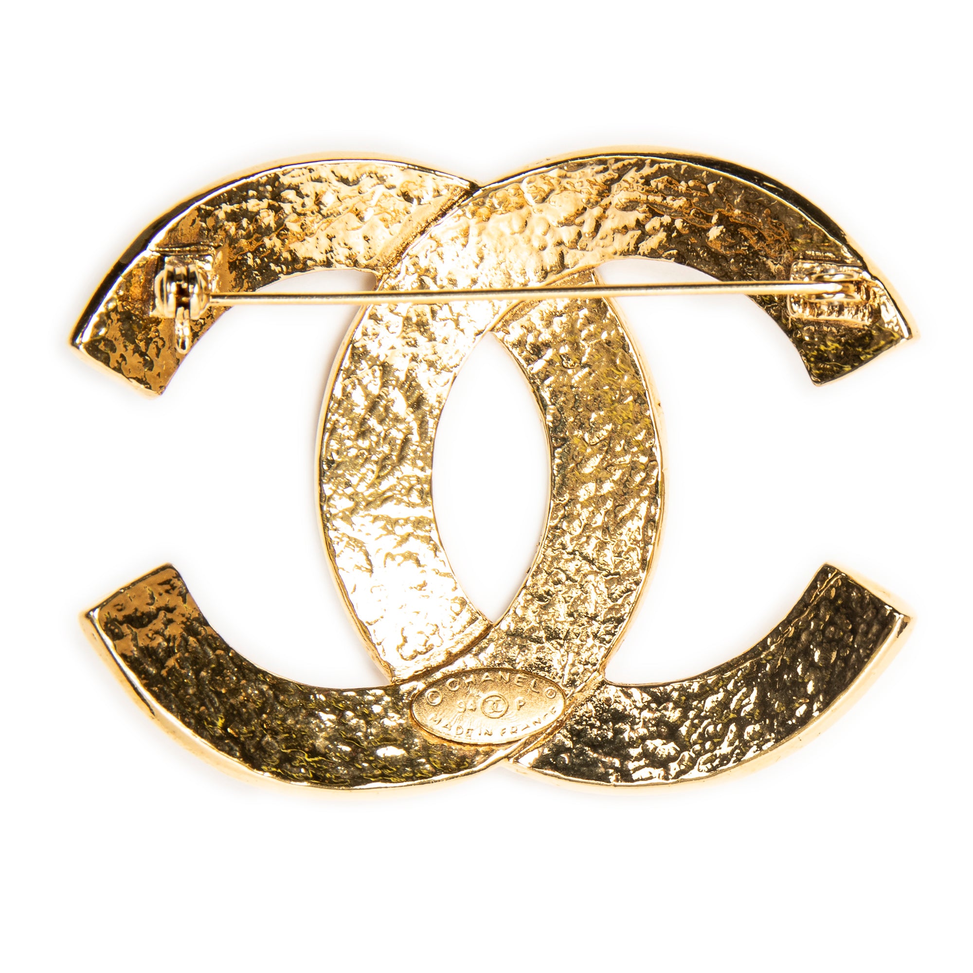 Brooch Large CC Brooch Gold Gold Plated