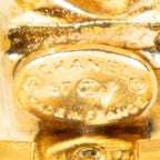 Earrings CC Diamond-shaped Clip On Earrings Gold Gold Plated