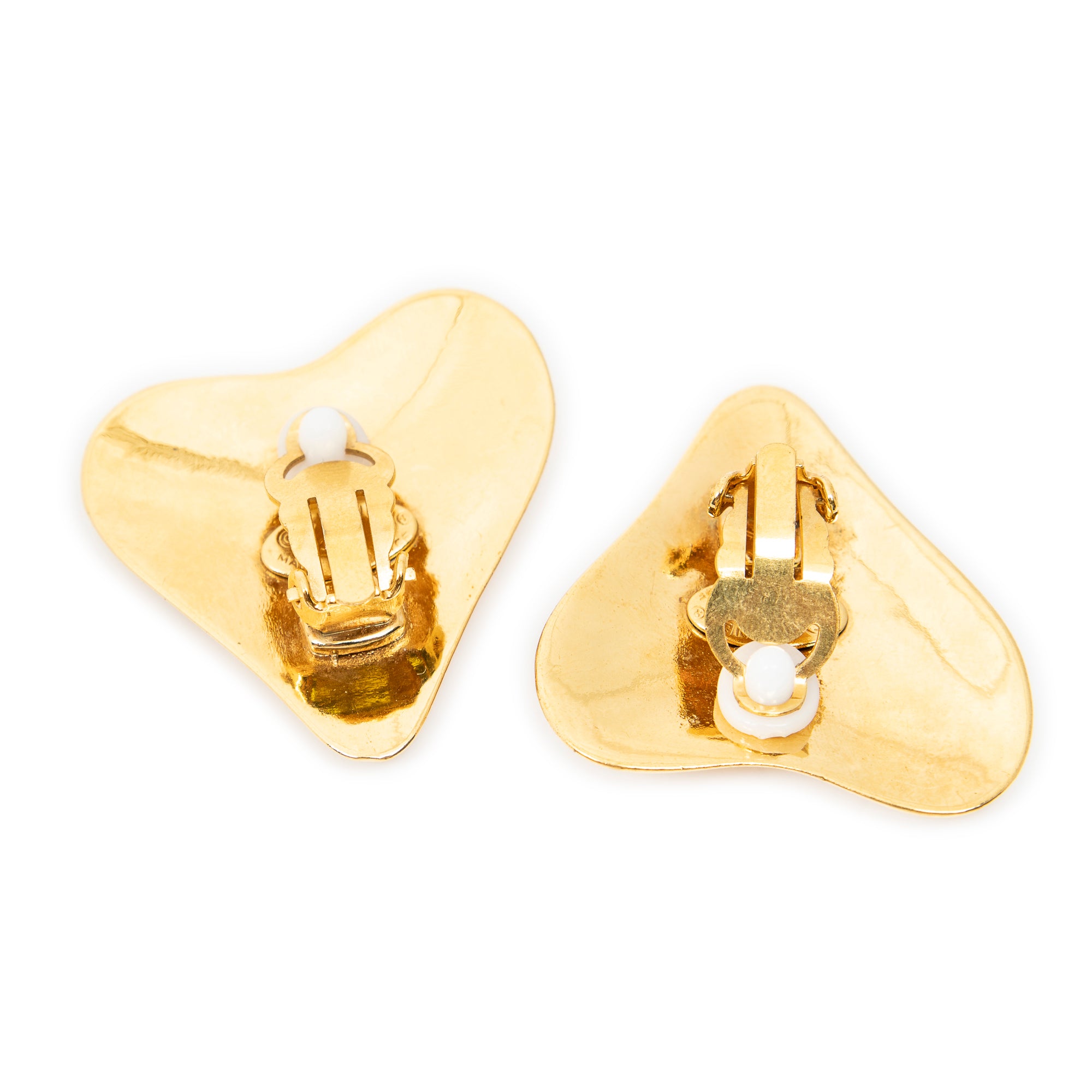Earrings CC Heart Clip On Earrings Gold Gold Plated