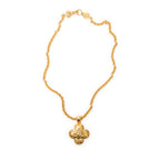 Necklace CC Clover Pendant Necklace Gold Gold Plated