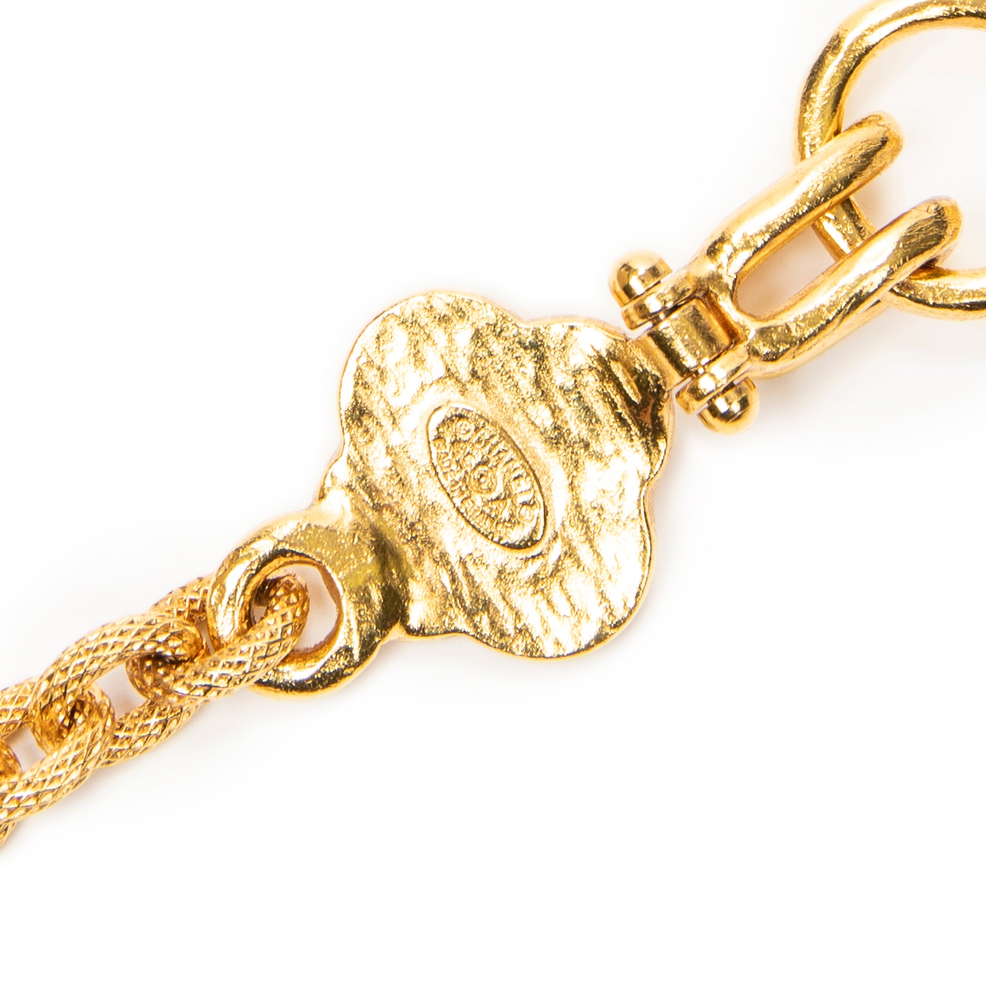 Necklace CC Clover Pendant Necklace Gold Gold Plated