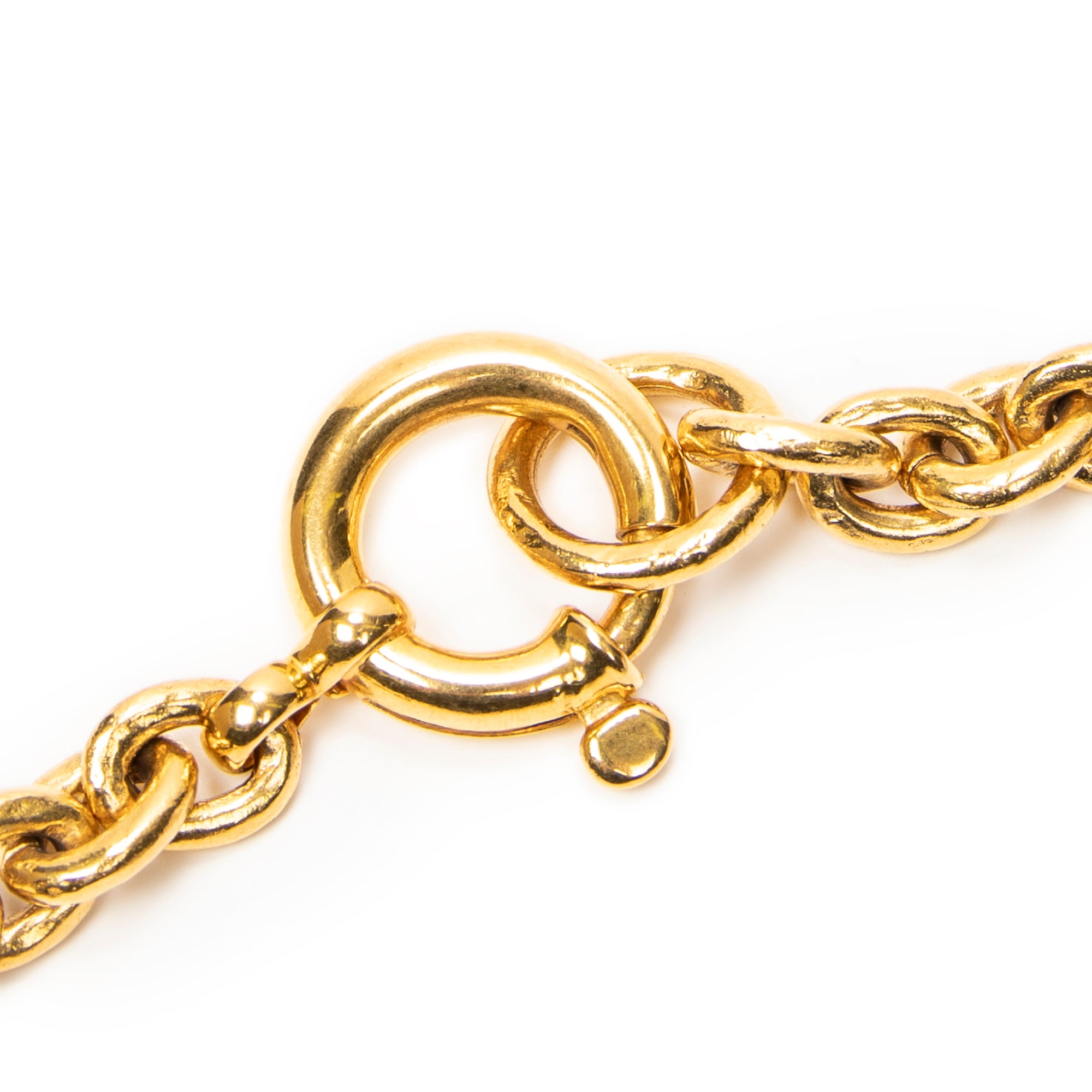 Necklace CC Medallion Pendant Necklace Gold Gold Plated