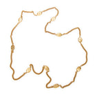 Necklace CC Crown Medallion Necklace Gold Gold Plated