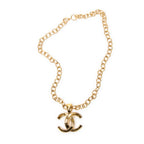 Necklace Large CC Pendant Necklace Gold Gold Plated