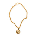 Necklace CC Round Pendant Necklace Gold Gold Plated