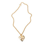 Necklace CC Heart Pendant Necklace Gold Gold Plated