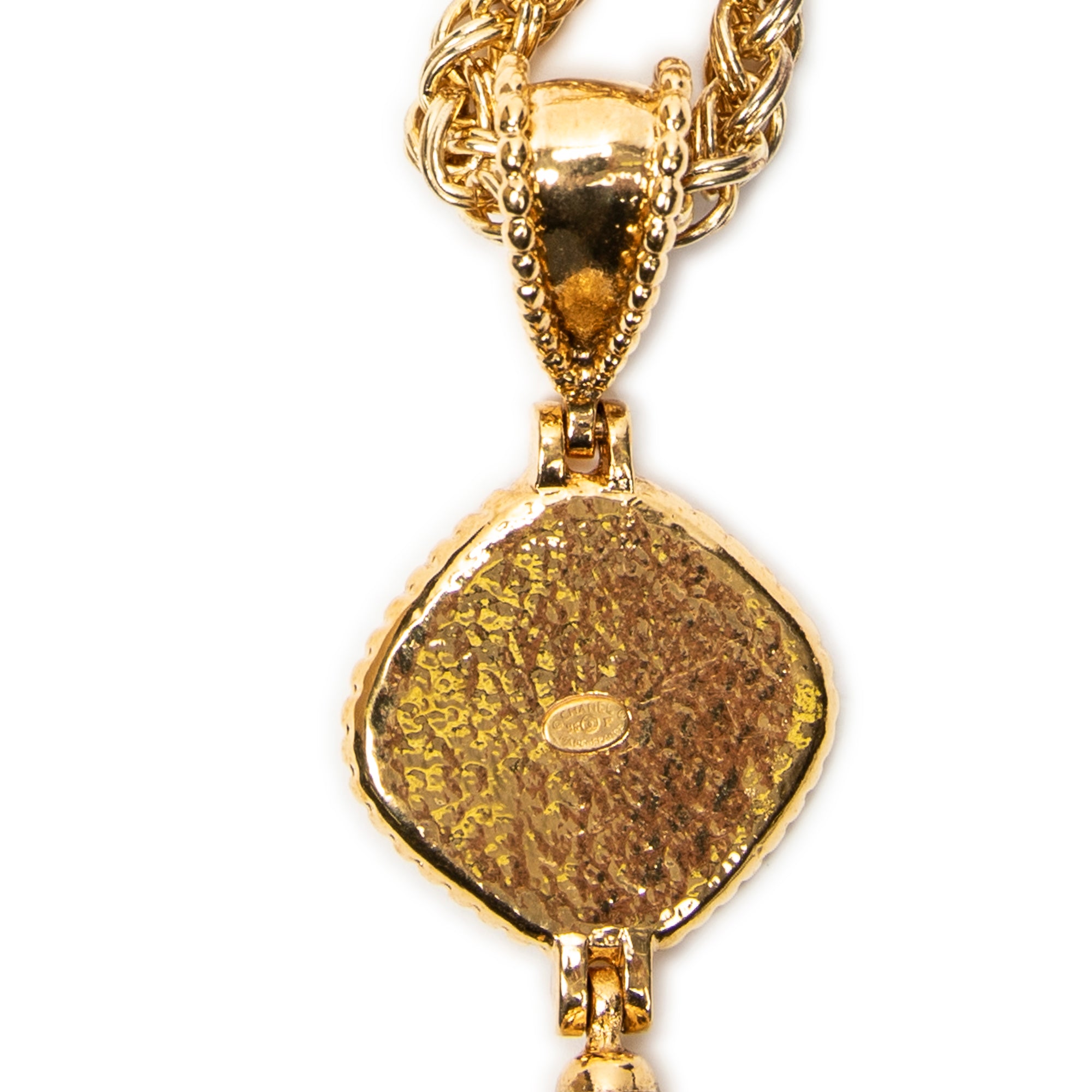 Necklace CC Faux Pearl Pendant Necklace Gold Gold Plated