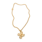 Necklace CC Cross Pendant Necklace Gold Gold Plated