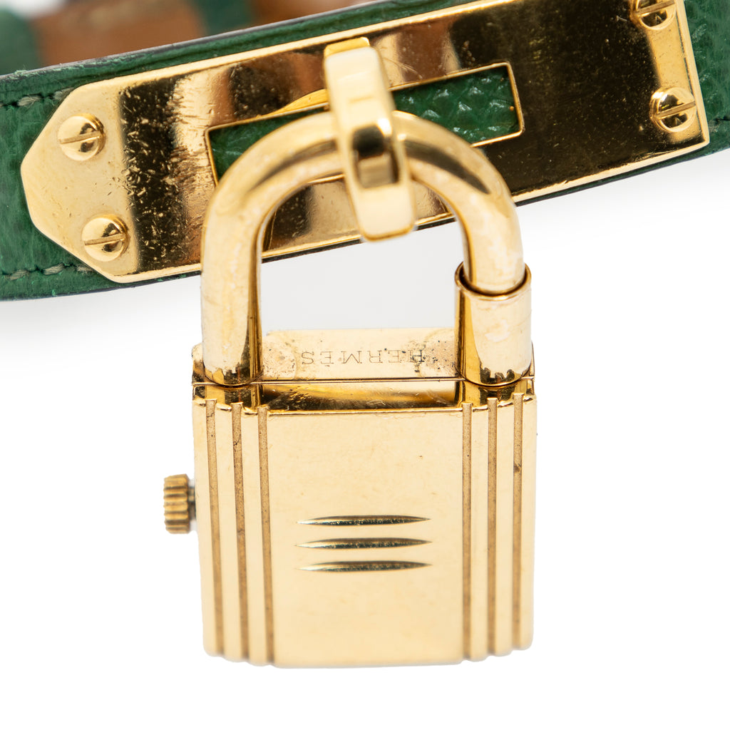 Watch Kelly Watch Green Courchevel Leather