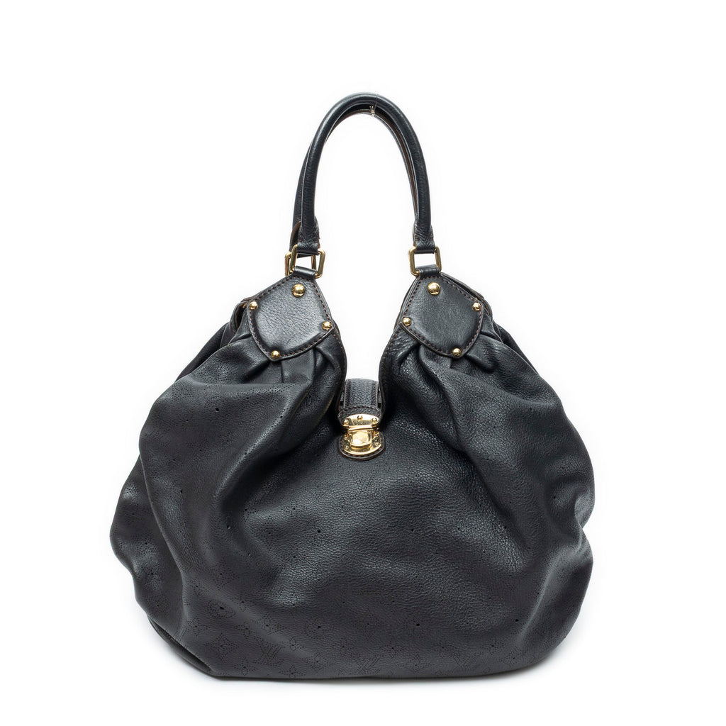 Shoulder Bag XL Hobo Black Mahina Leather