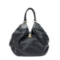 Shoulder Bag XL Hobo Black Mahina Leather