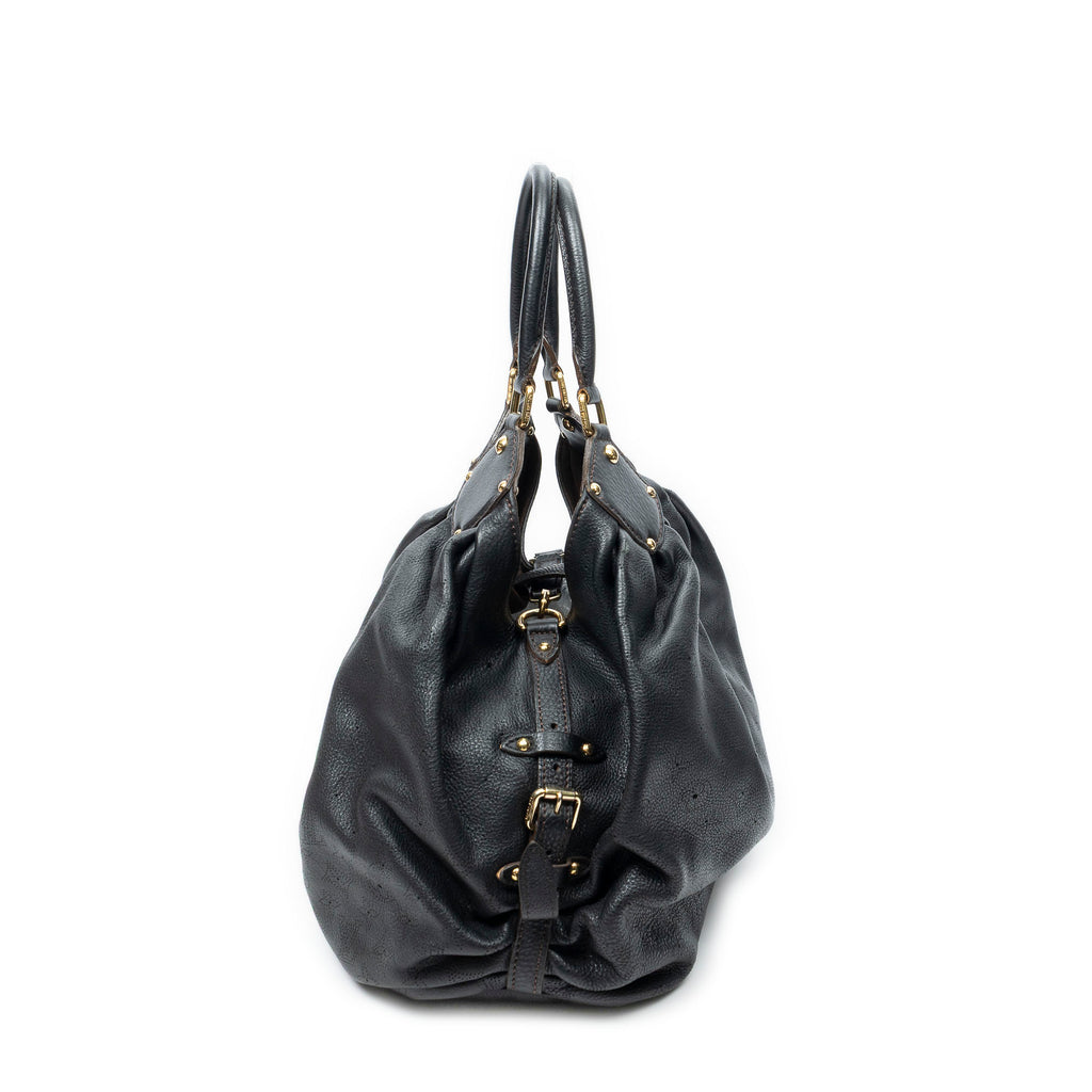 Shoulder Bag XL Hobo Black Mahina Leather