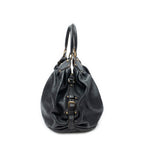 Shoulder Bag XL Hobo Black Mahina Leather