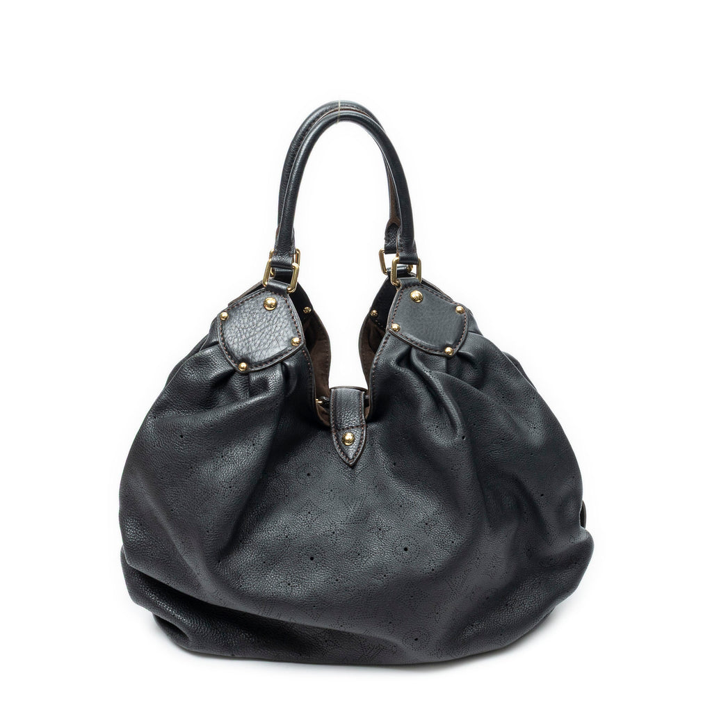 Shoulder Bag XL Hobo Black Mahina Leather