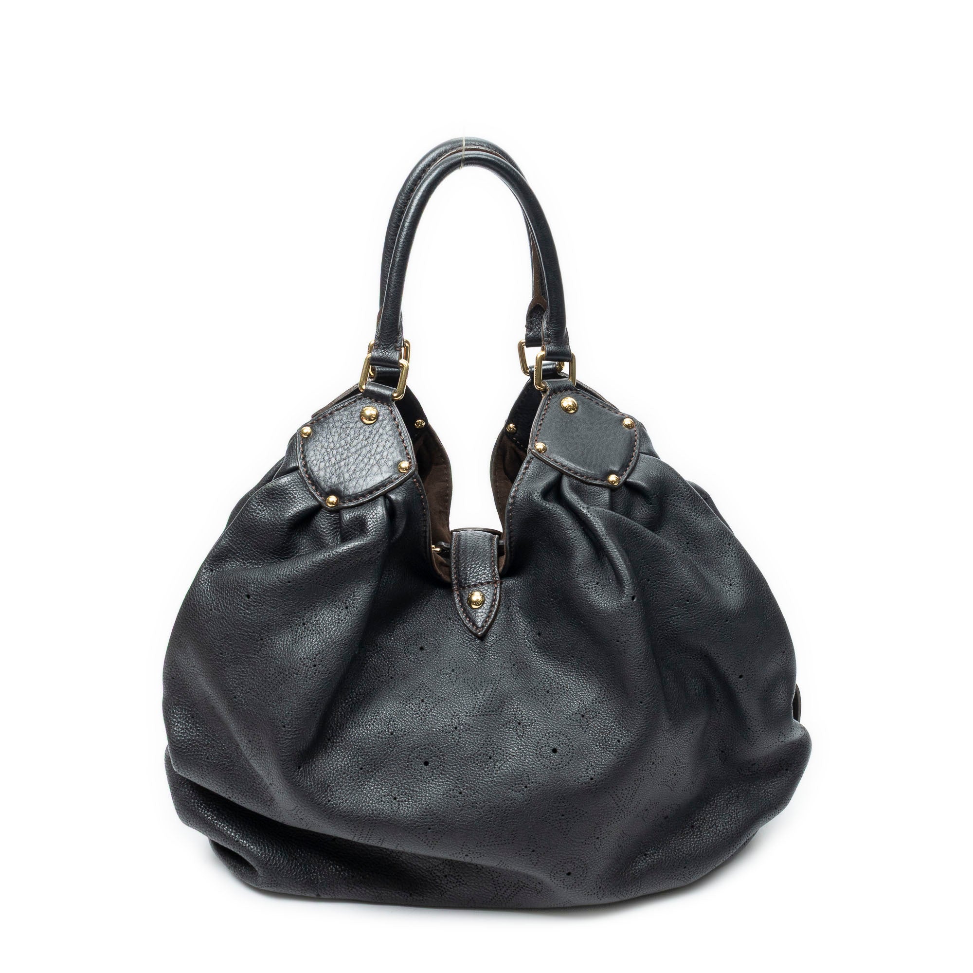 Shoulder Bag XL Hobo Black Mahina Leather