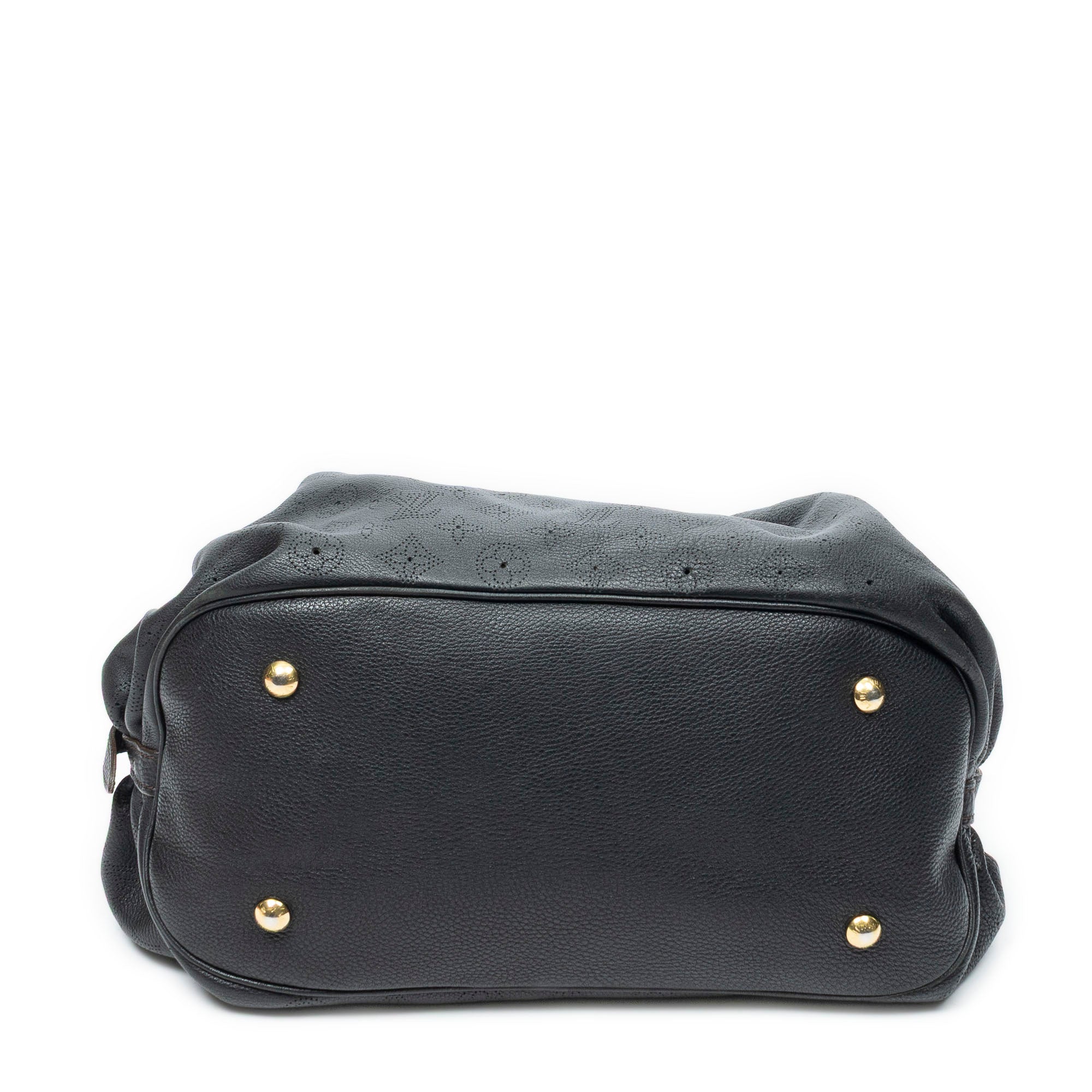 Shoulder Bag XL Hobo Black Mahina Leather