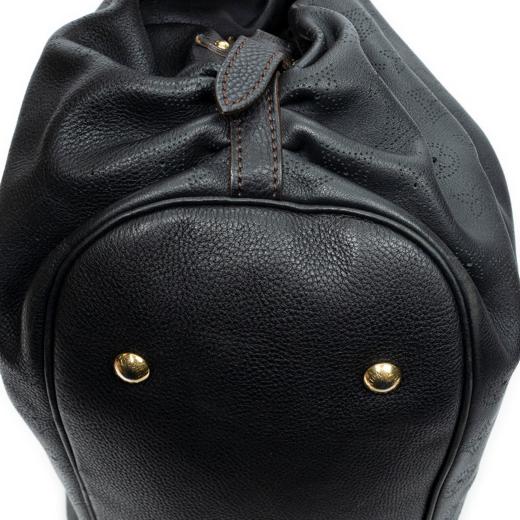 Shoulder Bag XL Hobo Black Mahina Leather