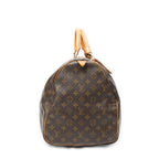 Travel Bag Keepall 55 Brown Monogram Canvas