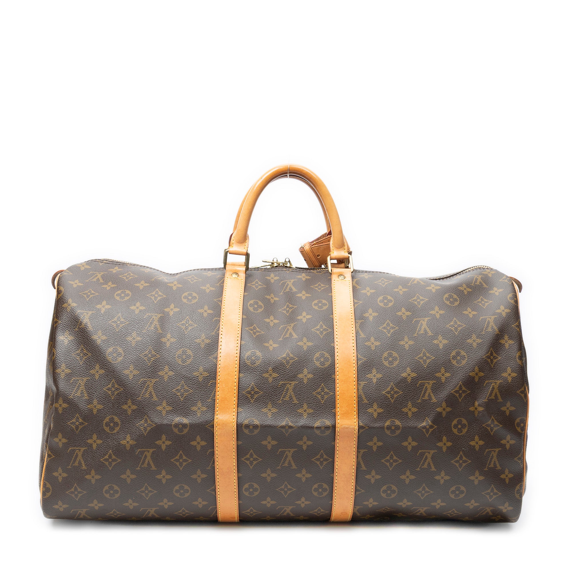 Travel Bag Keepall 55 Brown Monogram Canvas