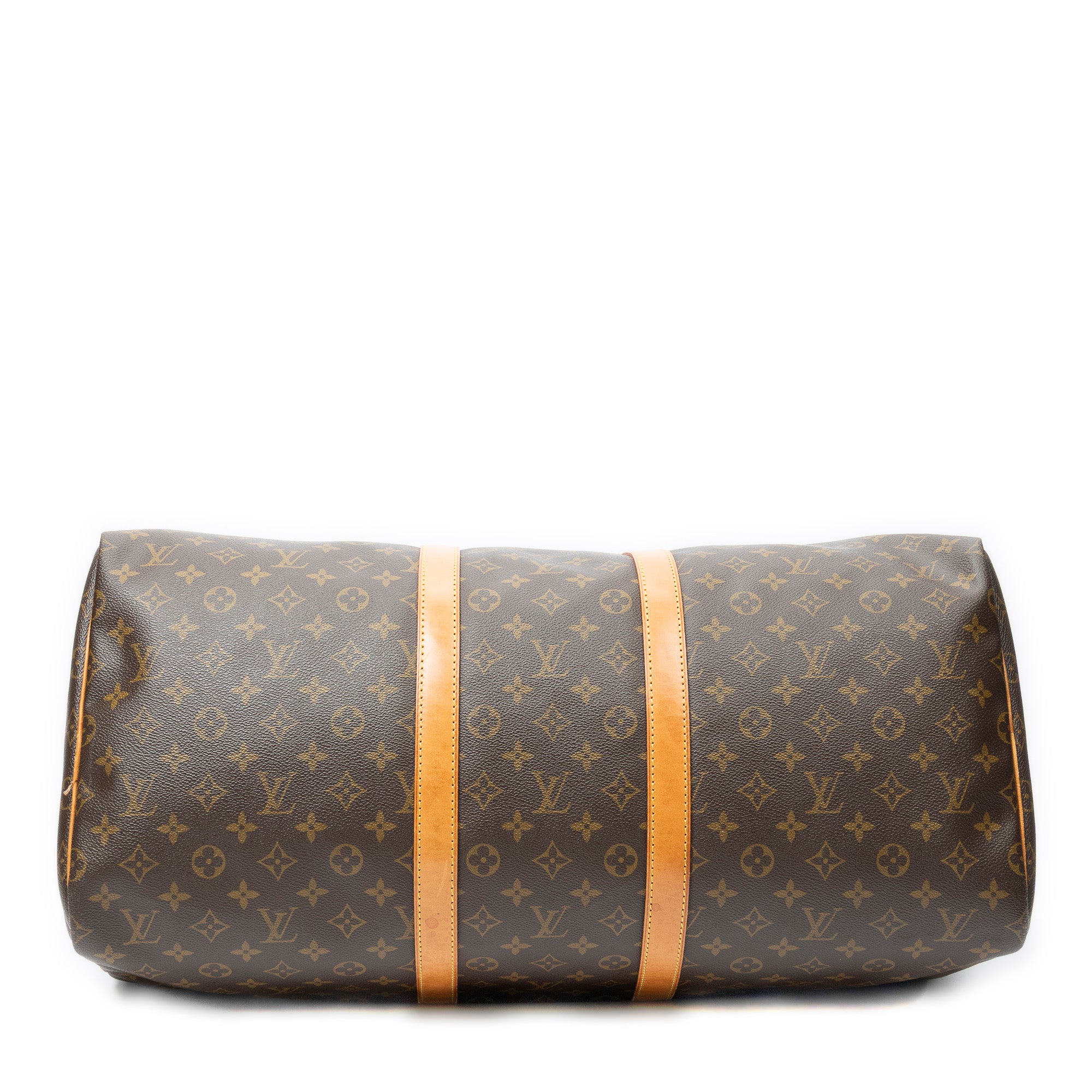 Travel Bag Keepall 55 Brown Monogram Canvas
