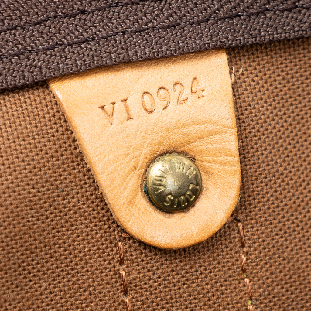 Travel Bag Keepall 55 Brown Monogram Canvas