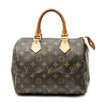 Handbag Speedy 25 Brown Monogram Canvas