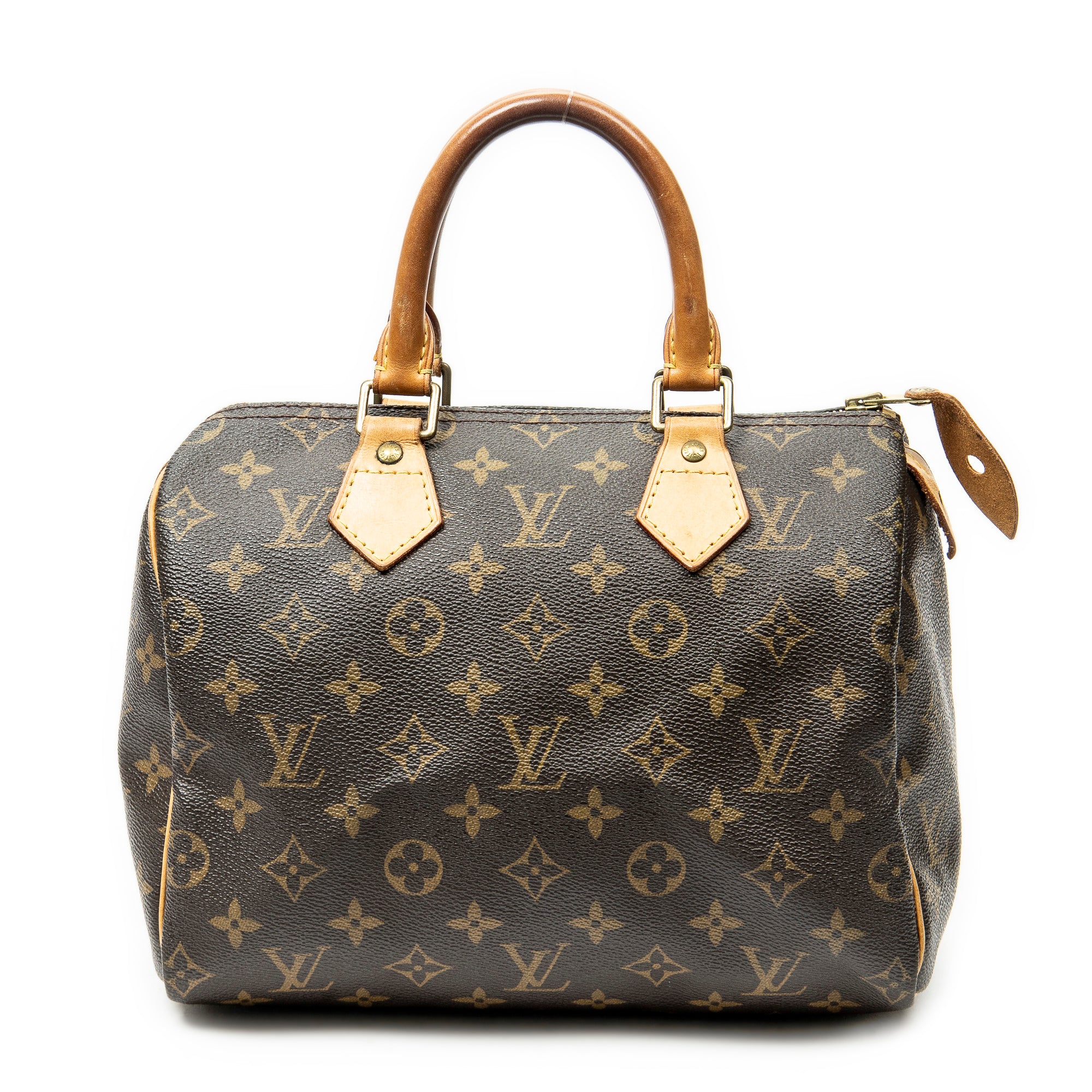 Handbag Speedy 25 Brown Monogram Canvas