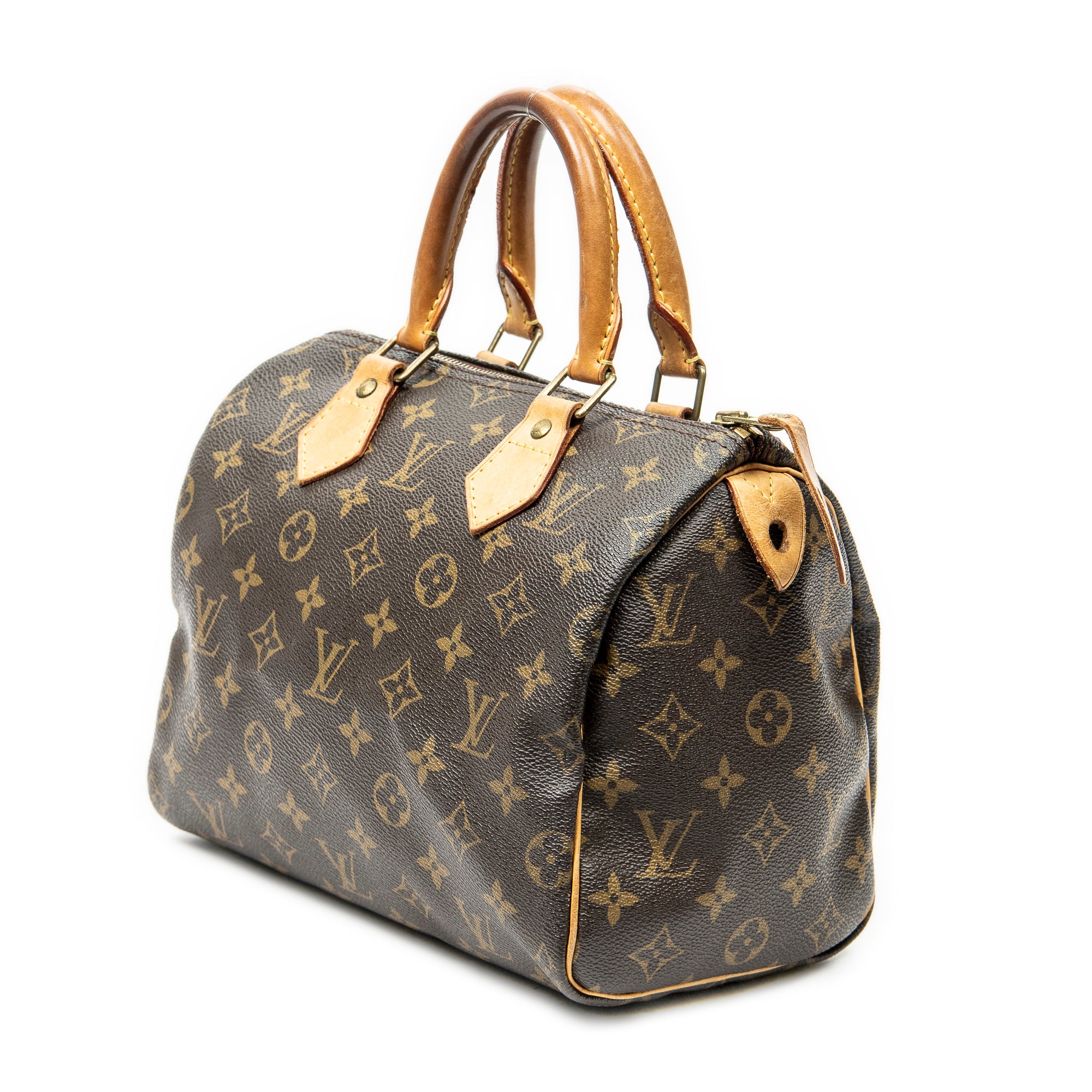Handbag Speedy 25 Brown Monogram Canvas
