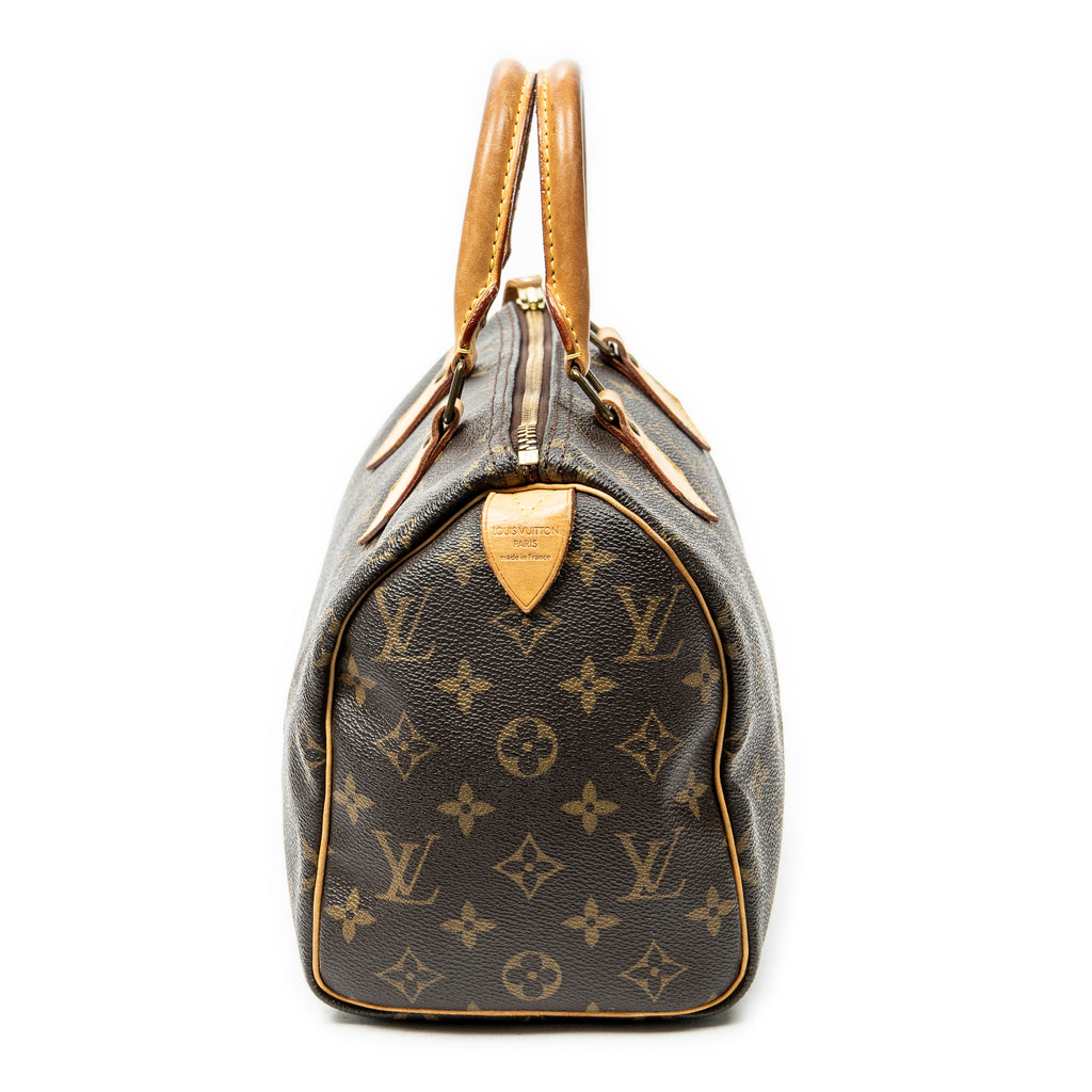 Handbag Speedy 25 Brown Monogram Canvas