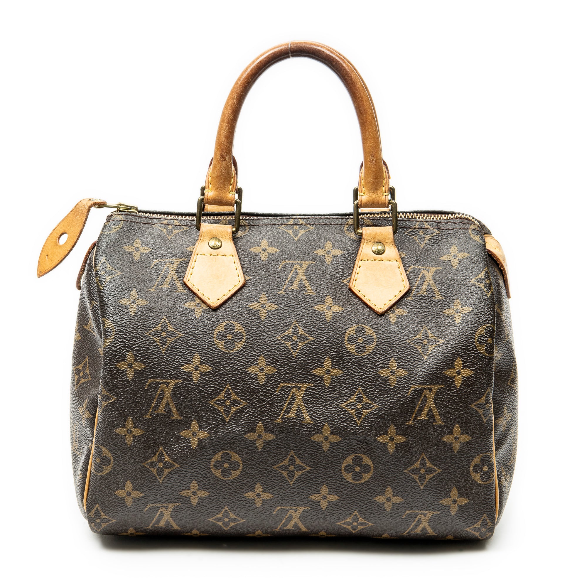 Handbag Speedy 25 Brown Monogram Canvas