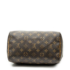Handbag Speedy 25 Brown Monogram Canvas