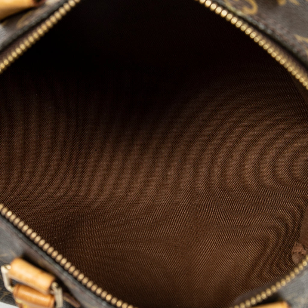 Handbag Speedy 25 Brown Monogram Canvas
