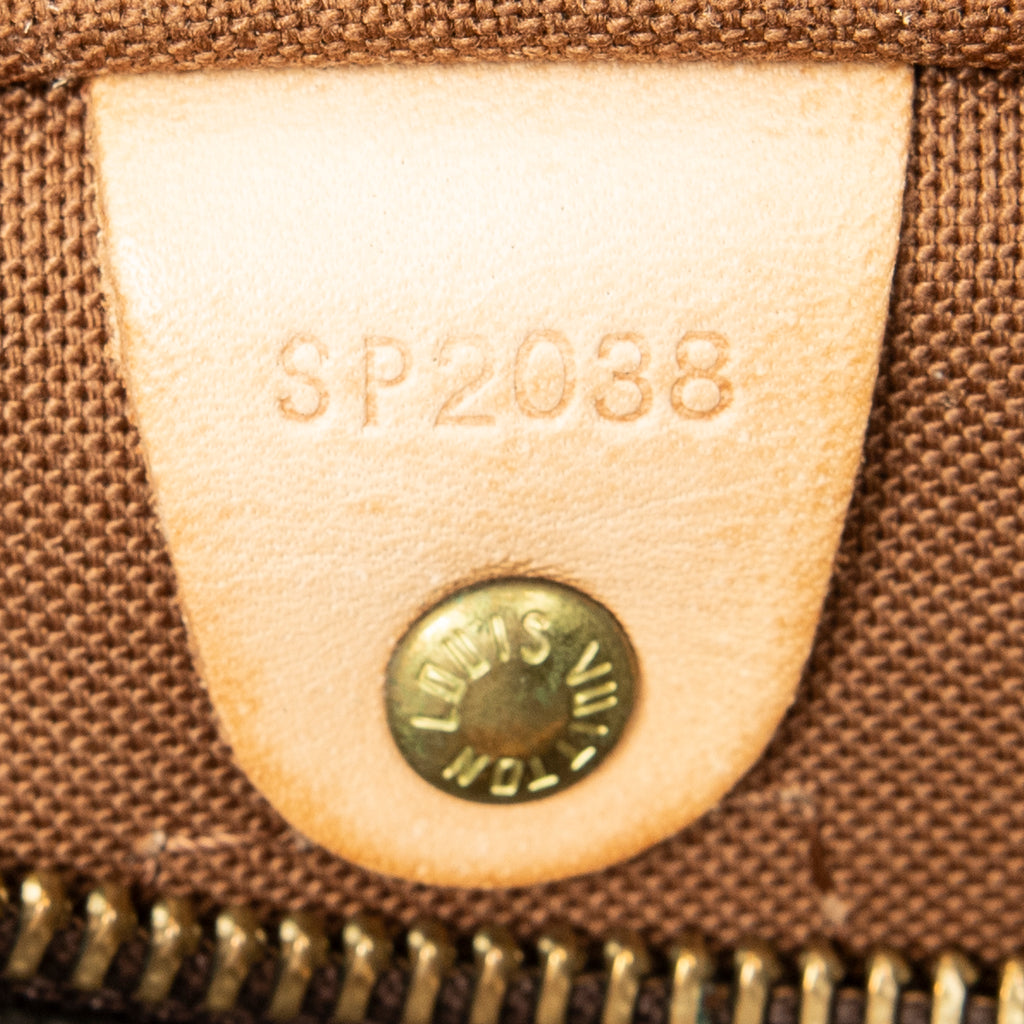 Handbag Speedy 25 Brown Monogram Canvas