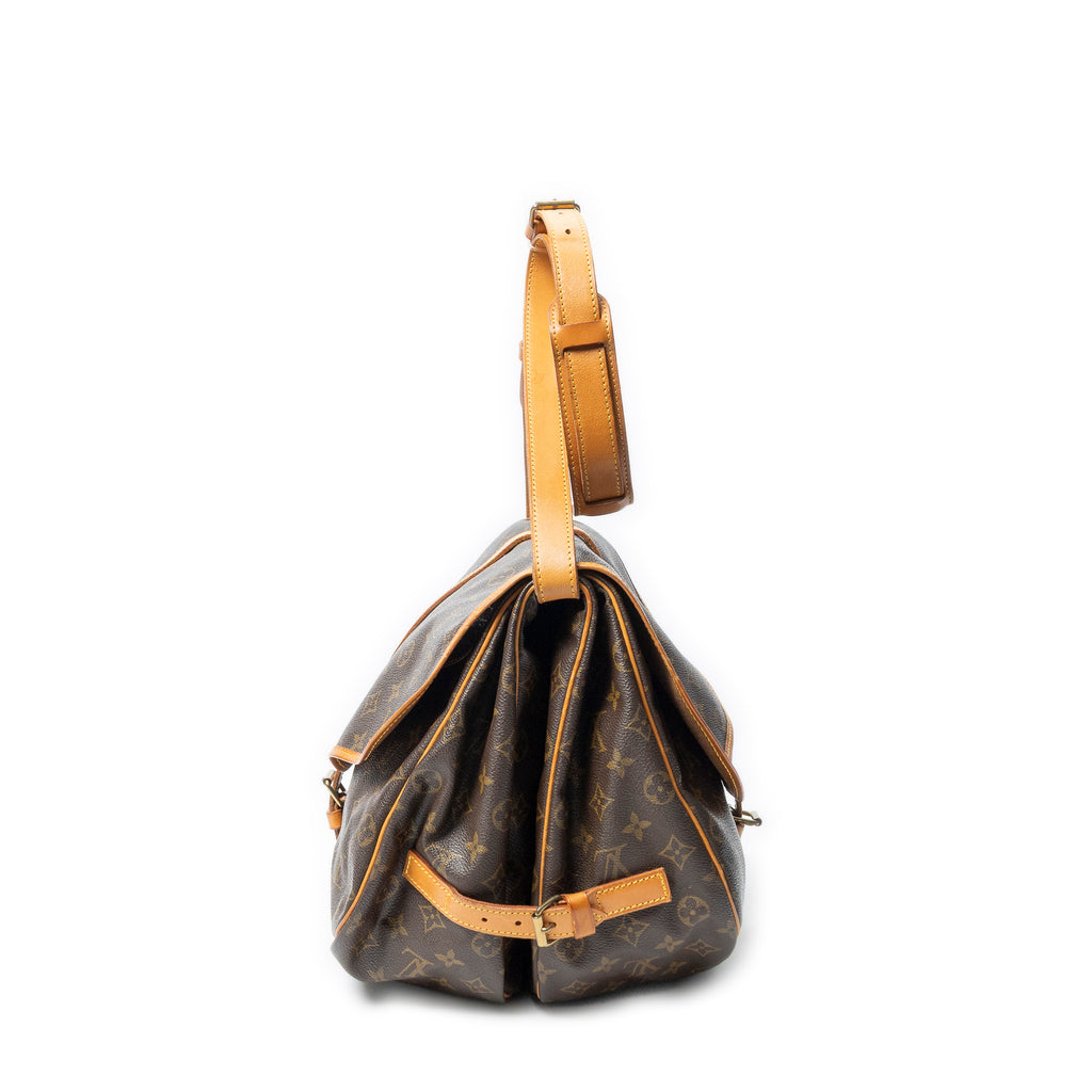 Shoulder Bag Saumur GM Brown Monogram Canvas