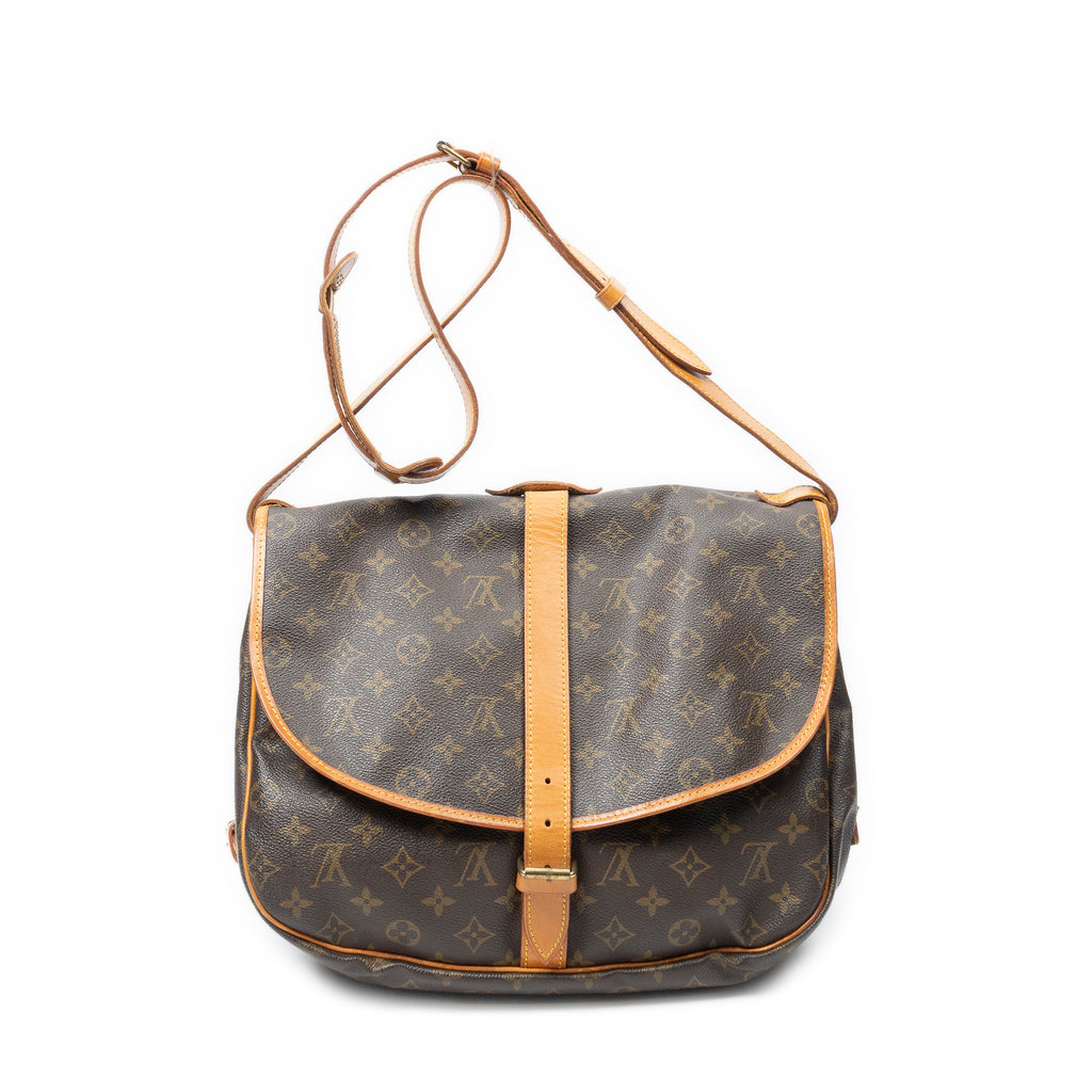 Shoulder Bag Saumur GM Brown Monogram Canvas